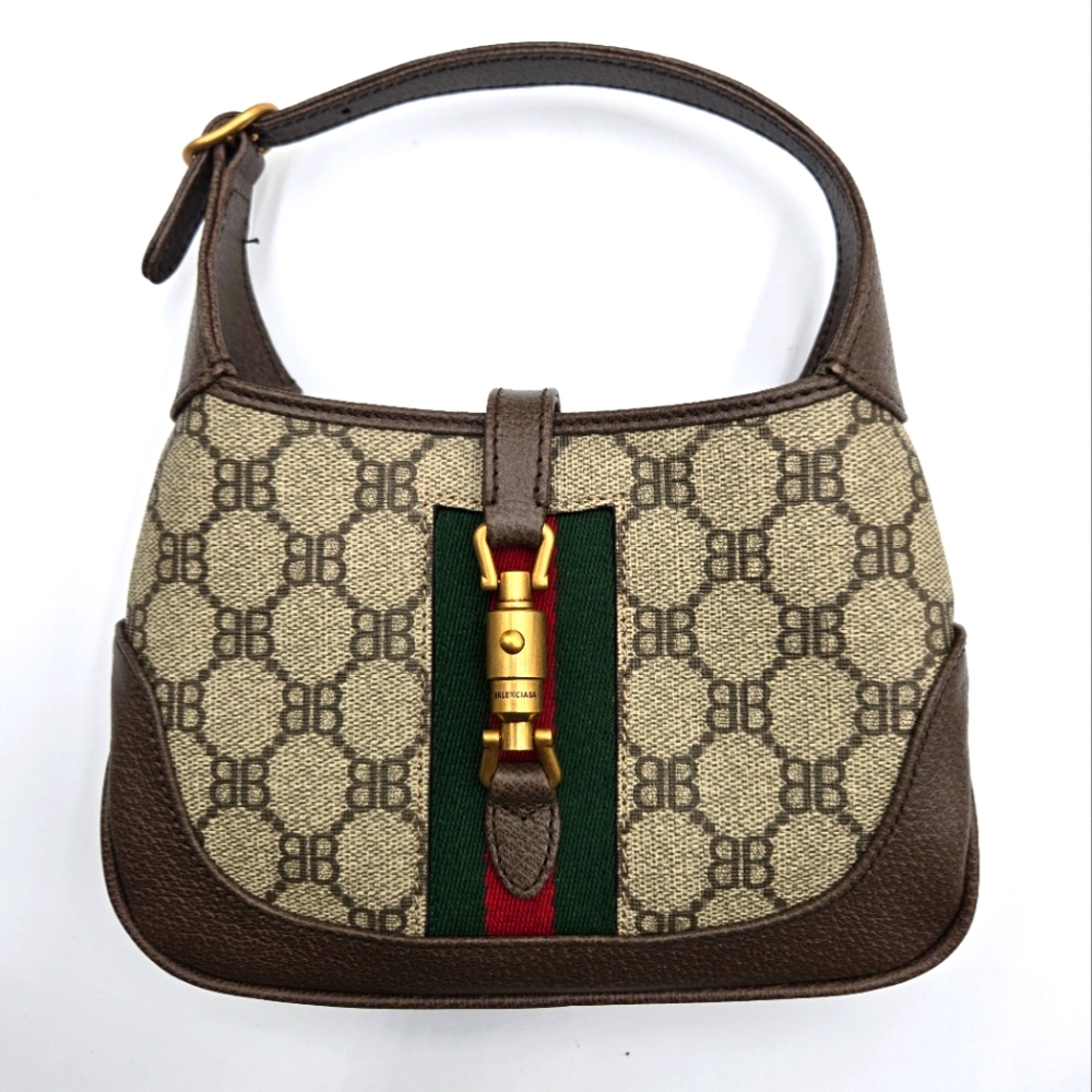 Gucci Balenciaga Collab Jackie 1961 Mini Shoulder Bag with Adjustable Strap NWOT - Picture 3 of 15